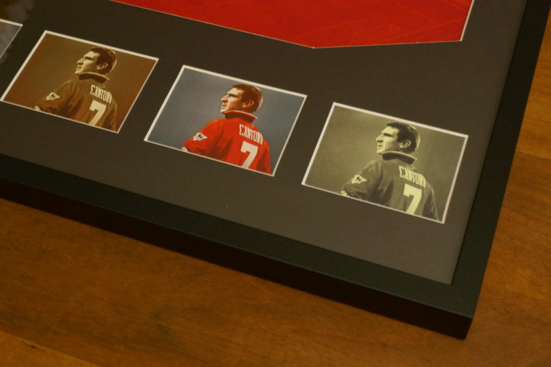 Manchester United - Eric Cantona - Maillot 1995/96 Encadré _ #01495