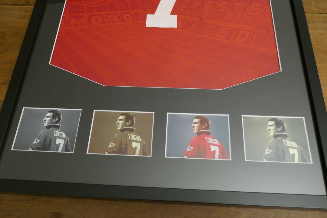 Manchester United - Eric Cantona - Maillot 1995/96 Encadré _ #01495