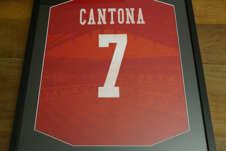 Manchester United - Eric Cantona - Maillot 1995/96 Encadré _ #01495