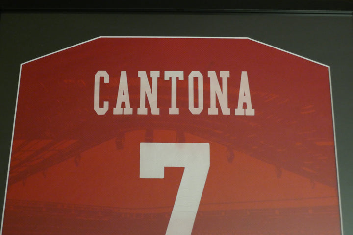 Manchester United - Eric Cantona - Maillot 1995/96 Encadré _ #01495
