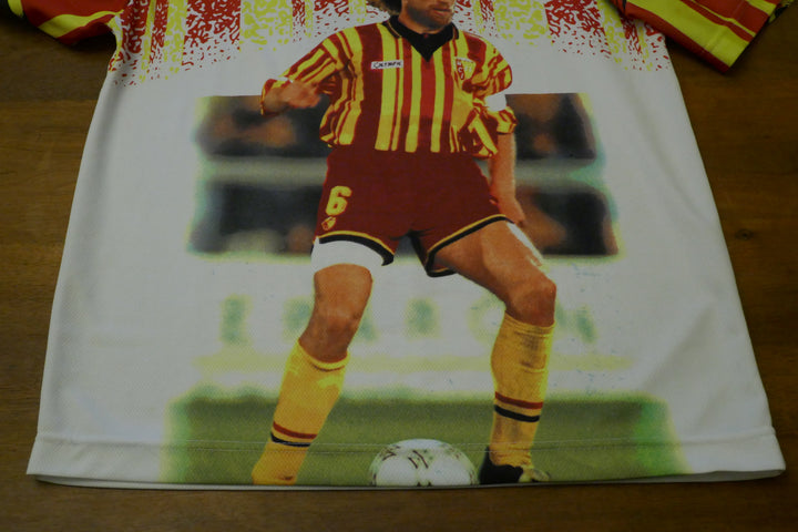 RC Lens - Jean-Guy Walleme - Maillot de supporter années 90' _ (S) #02578
