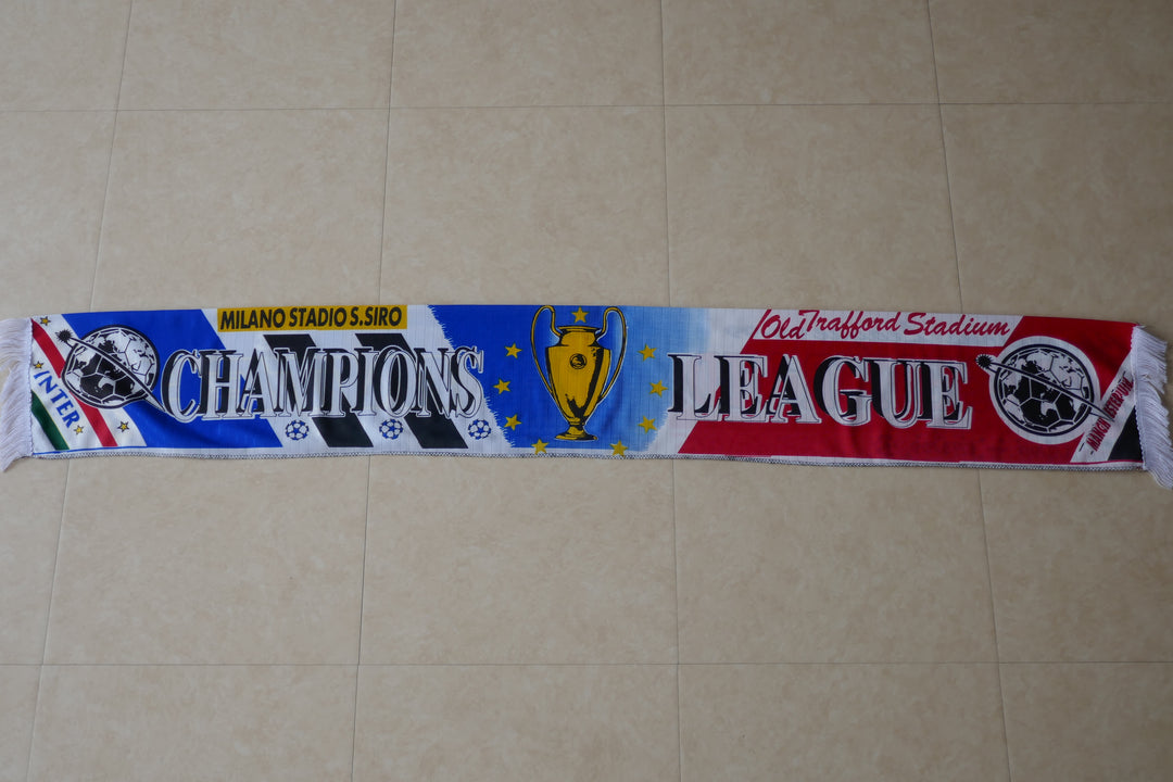 Inter Milan - Manchester United - Echarpe 1/4 Champions League 98/99 _ #02653