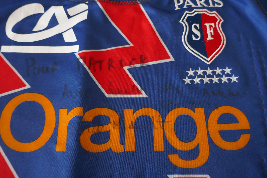 Stade Français 2003/04 - Sylvain Marconnet - Maillot porté et signé par Nick Mallett _ (3XL) #02823