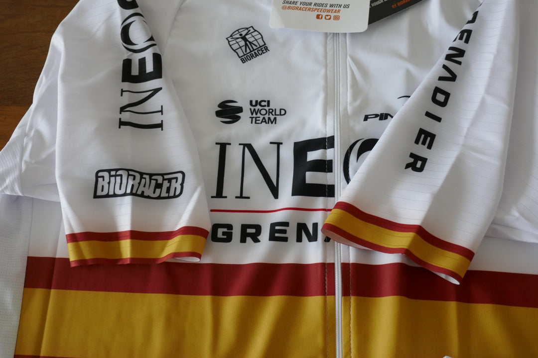 Ineos 2022 - Carlos Rodriguez - Maillot Champion d'Espagne _ (XXL) #02842