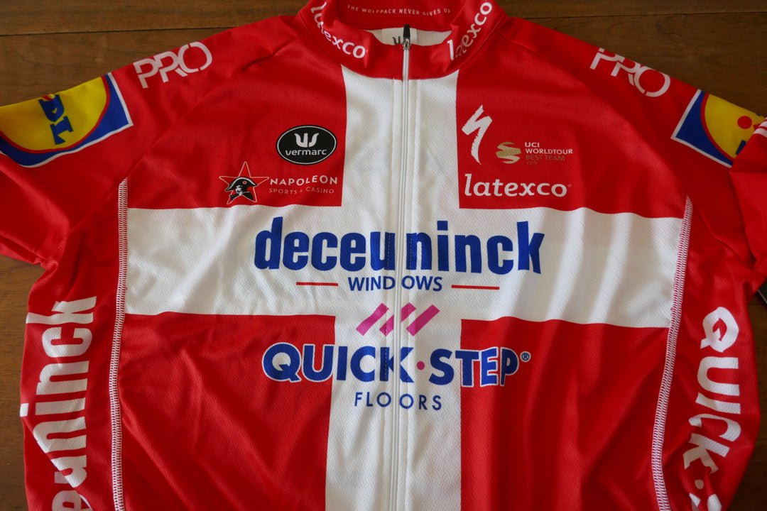 Quick Step 2019 - Kasper Asgreen - Maillot Champion du Danemark _ (3XL) #02843