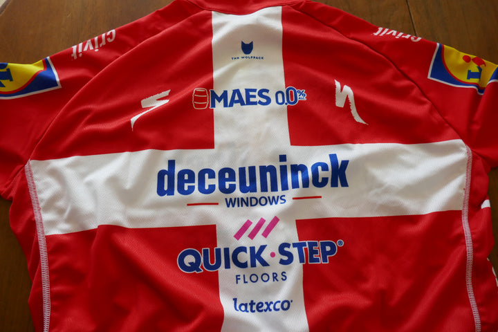 Quick Step 2019 - Kasper Asgreen - Maillot Champion du Danemark _ (3XL) #02843