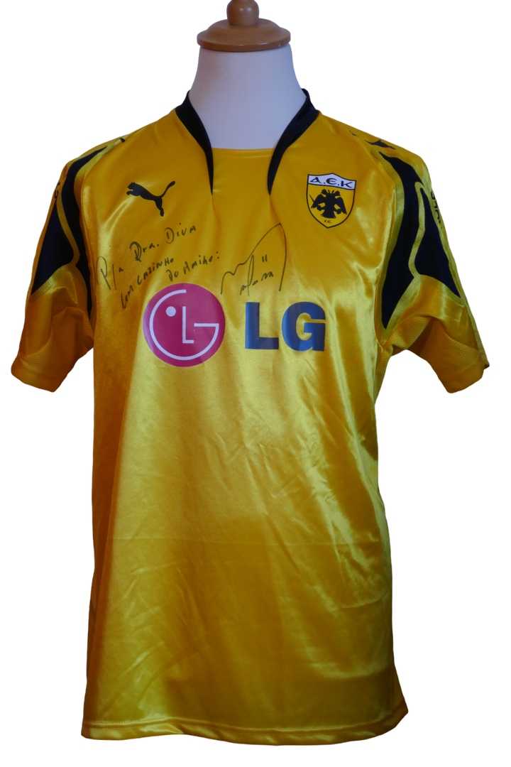 AEK Athènes - Gustavo Manduca - Maillot 2007/08 Signé _ (XL) #02832