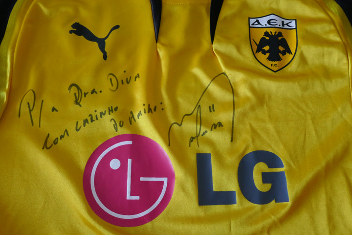 AEK Athènes - Gustavo Manduca - Maillot 2007/08 Signé _ (XL) #02832