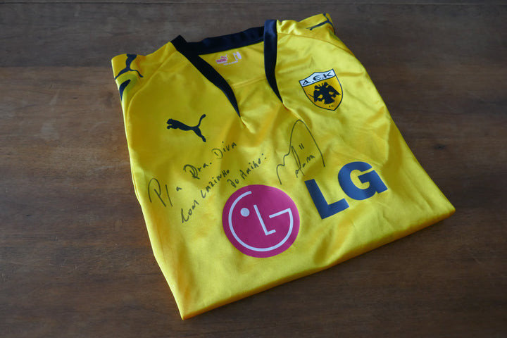 AEK Athènes - Gustavo Manduca - Maillot 2007/08 Signé _ (XL) #02832