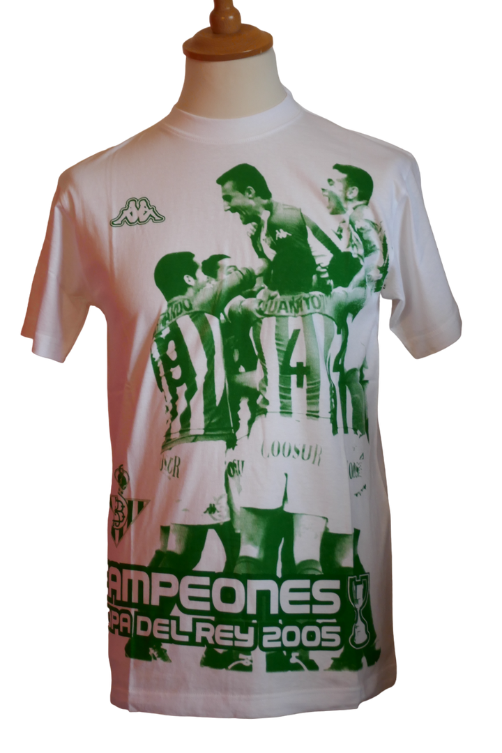 Betis Seville - T-Shirt Vainqueur Coupe du Roi 2005 _ (L) #02853