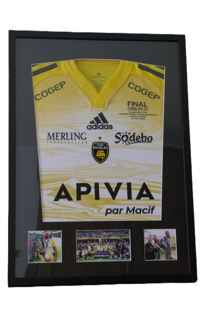 Stade Rochelais - Maillot 2022/23 Finale Coupe d'Europe Encadré