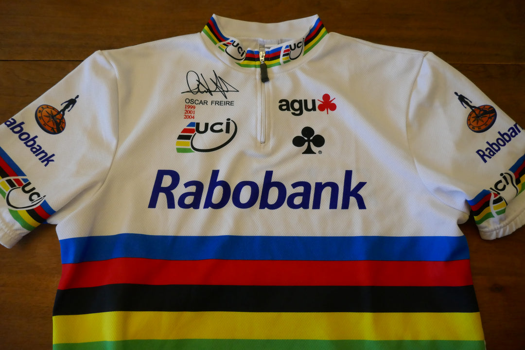 Rabobank 2004 - Oscar Freire - Maillot Champion du monde _ (XL) #03134