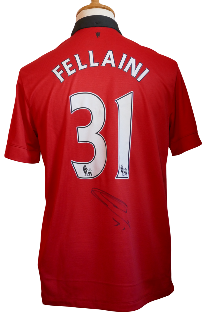 Manchester United - Marouane Fellaini - Maillot 2013/14 Signé _ (L) #03262