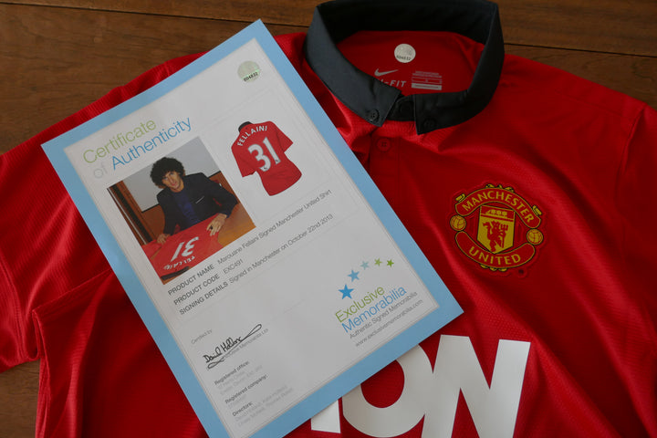 Manchester United - Marouane Fellaini - Maillot 2013/14 Signé _ (L) #03262