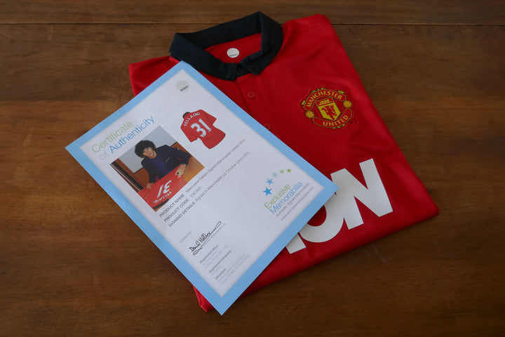 Manchester United - Marouane Fellaini - Maillot 2013/14 Signé _ (L) #03262