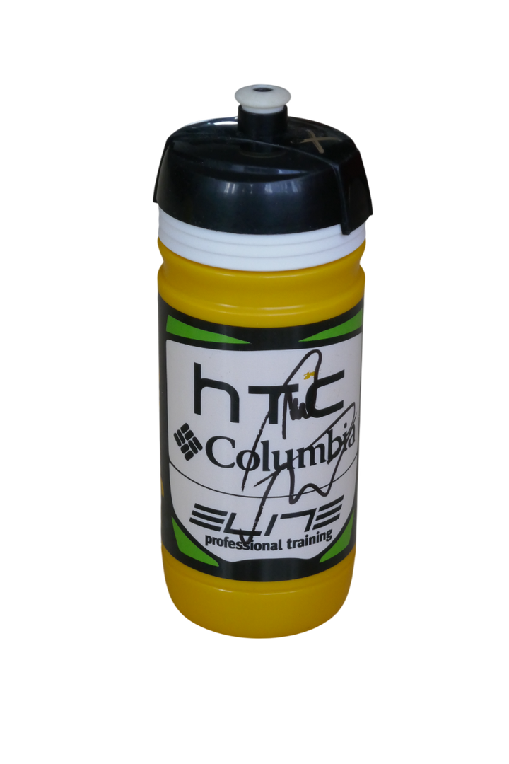 HTC Columbia - Mark Cavendish - Bidon signé _ #02989