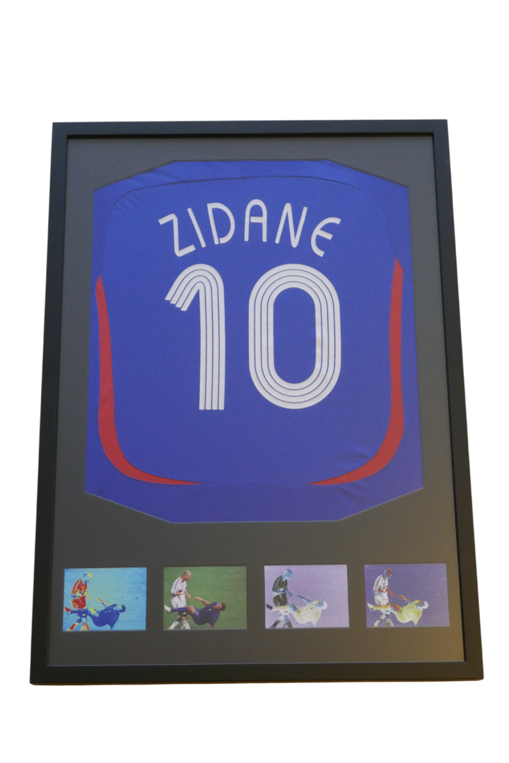 France - Zinedine Zidane - Maillot 2006 Encadré _ #03156