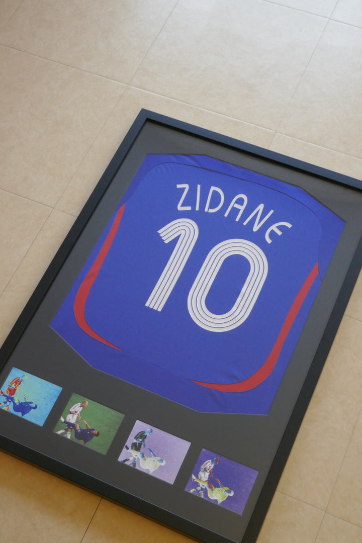 France - Zinedine Zidane - Maillot 2006 Encadré _ #03156