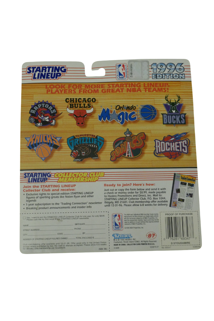 Uconn Huskies - Damon Stoudemire - Figurine NBA Starting Lineup 1996 _ #03450