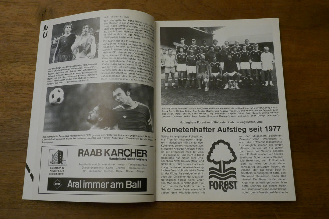 Programme Champions League Finale 1978/79 - Malmö FF / Nottingham Forest _ #03381