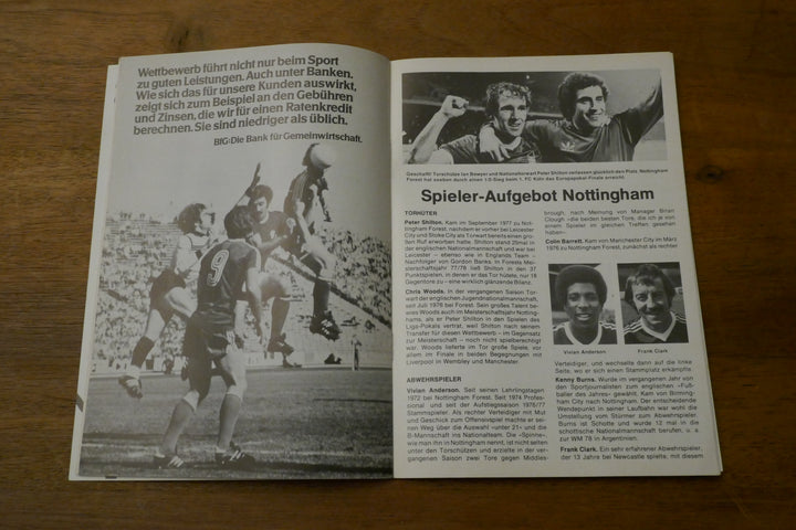 Programme Champions League Finale 1978/79 - Malmö FF / Nottingham Forest _ #03381