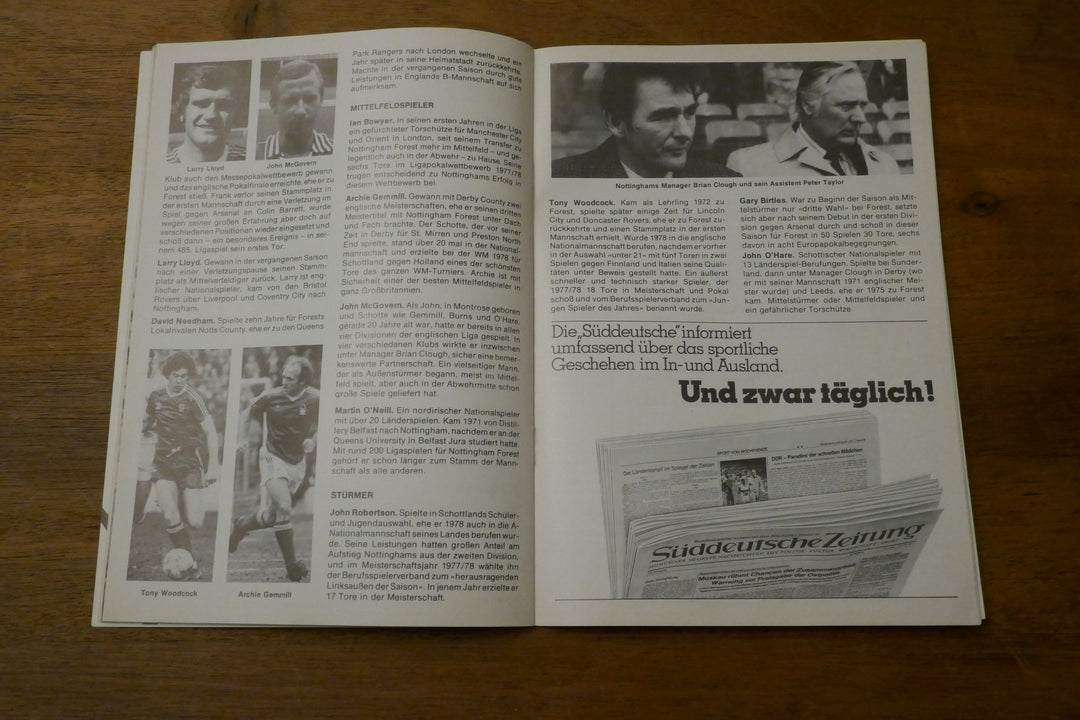 Programme Champions League Finale 1978/79 - Malmö FF / Nottingham Forest _ #03381