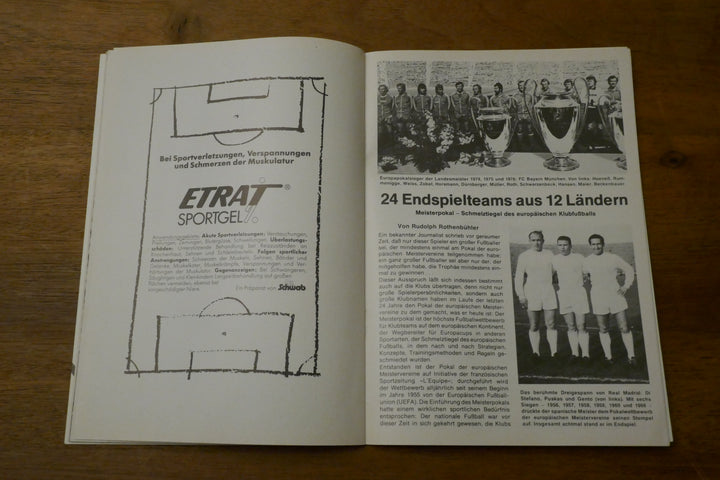 Programme Champions League Finale 1978/79 - Malmö FF / Nottingham Forest _ #03381