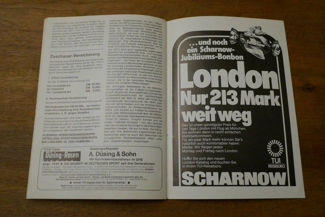 Programme Champions League Finale 1978/79 - Malmö FF / Nottingham Forest _ #03381