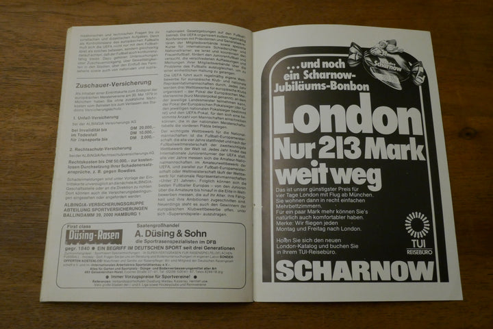 Programme Champions League Finale 1978/79 - Malmö FF / Nottingham Forest _ #03381