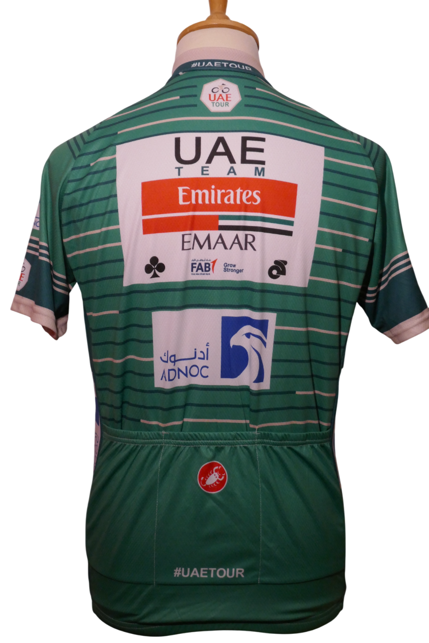 UAE Tour 2019 - UAE Team Emirates - Fernando Gaviria - Maillot Vert Signé _ (XL) #03476