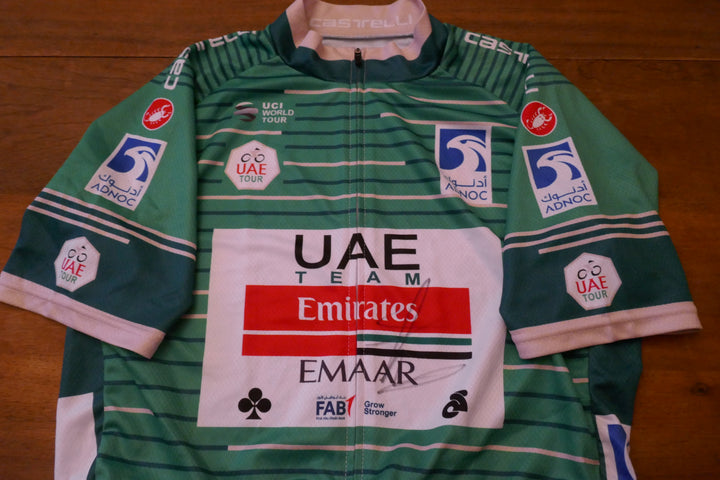 UAE Tour 2019 - UAE Team Emirates - Fernando Gaviria - Maillot Vert Signé _ (XL) #03476