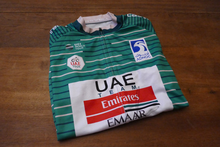 UAE Tour 2019 - UAE Team Emirates - Fernando Gaviria - Maillot Vert Signé _ (XL) #03476