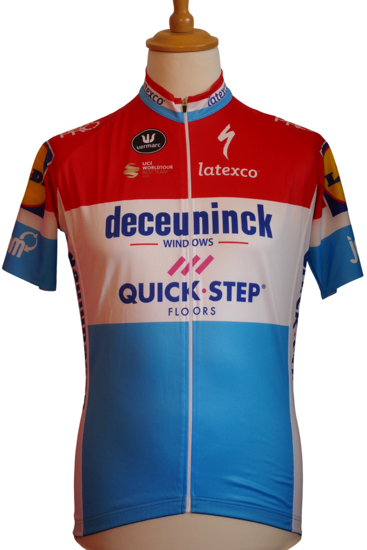 Quick Step 2019 - Bob Jungels - Maillot Champion du Luxembourg _ (XXL) #03551