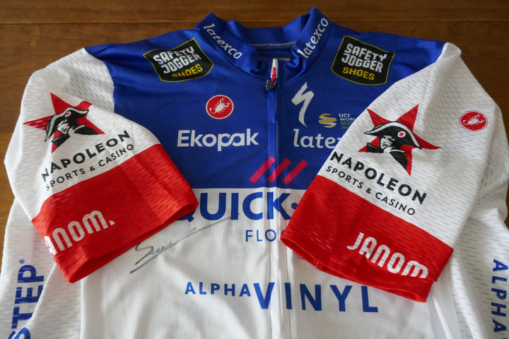 Quick Step 2022 - Florian Senechal - Maillot Champion de France signé _ (XL) #02346