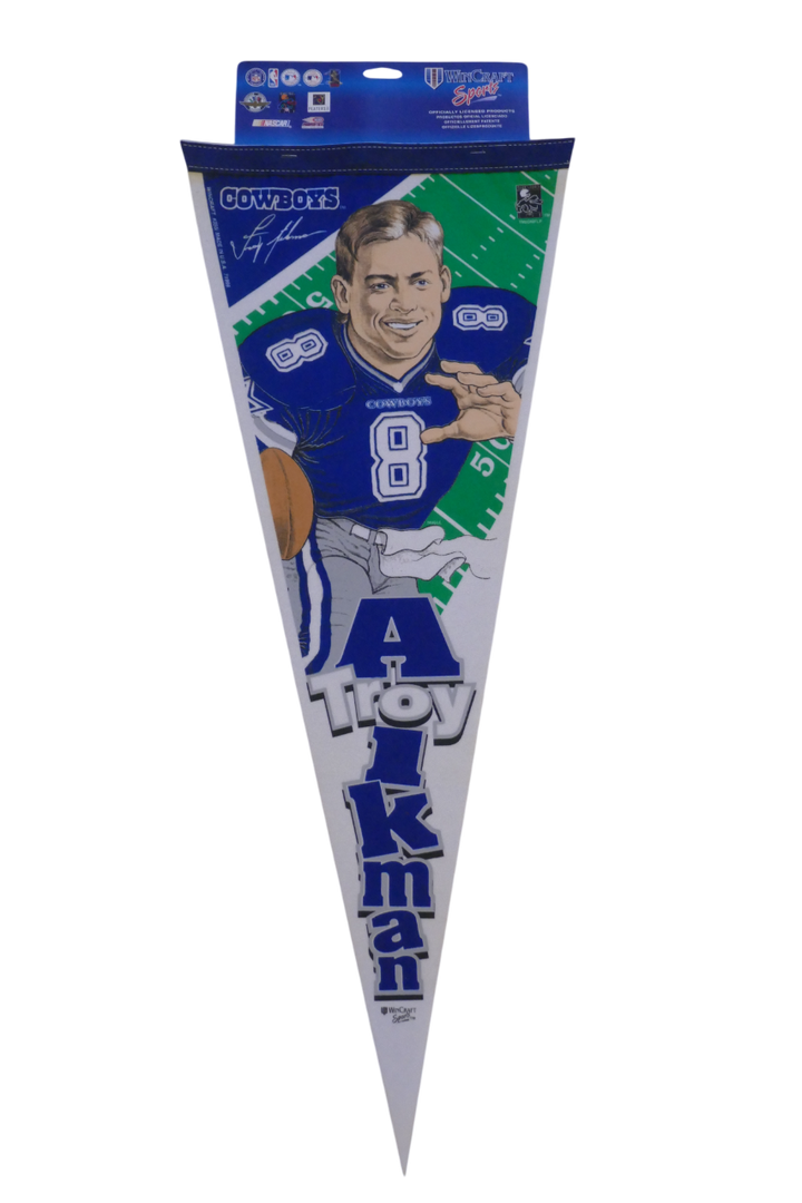 Foot US NFL - Dallas Cowboys - Troy Aikman - Fanion _ #03608