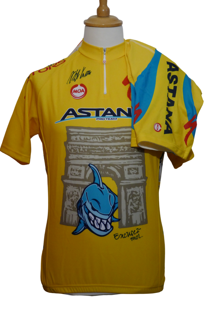 Tour de france 2014 - Astana - Vincenzo Nibali - Maillot et cuissard commémoratif _ (XL) #03667