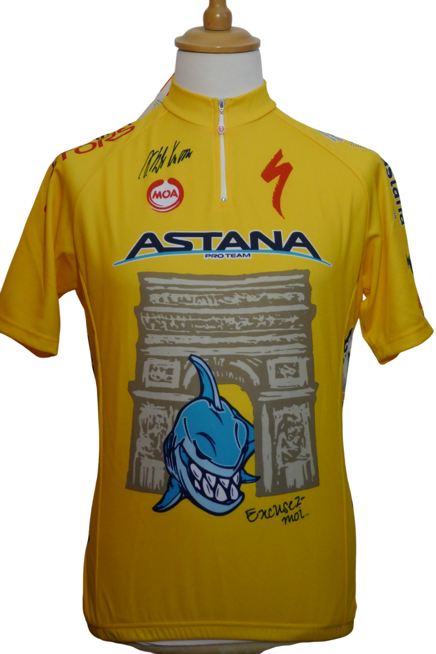 Tour de france 2014 - Astana - Vincenzo Nibali - Maillot et cuissard commémoratif _ (XL) #03667