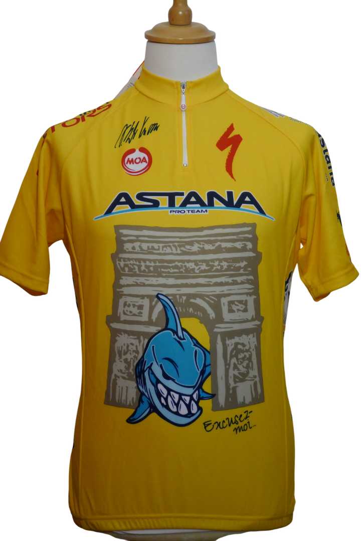 Tour de france 2014 - Astana - Vincenzo Nibali - Maillot et cuissard commémoratif _ (XL) #03667