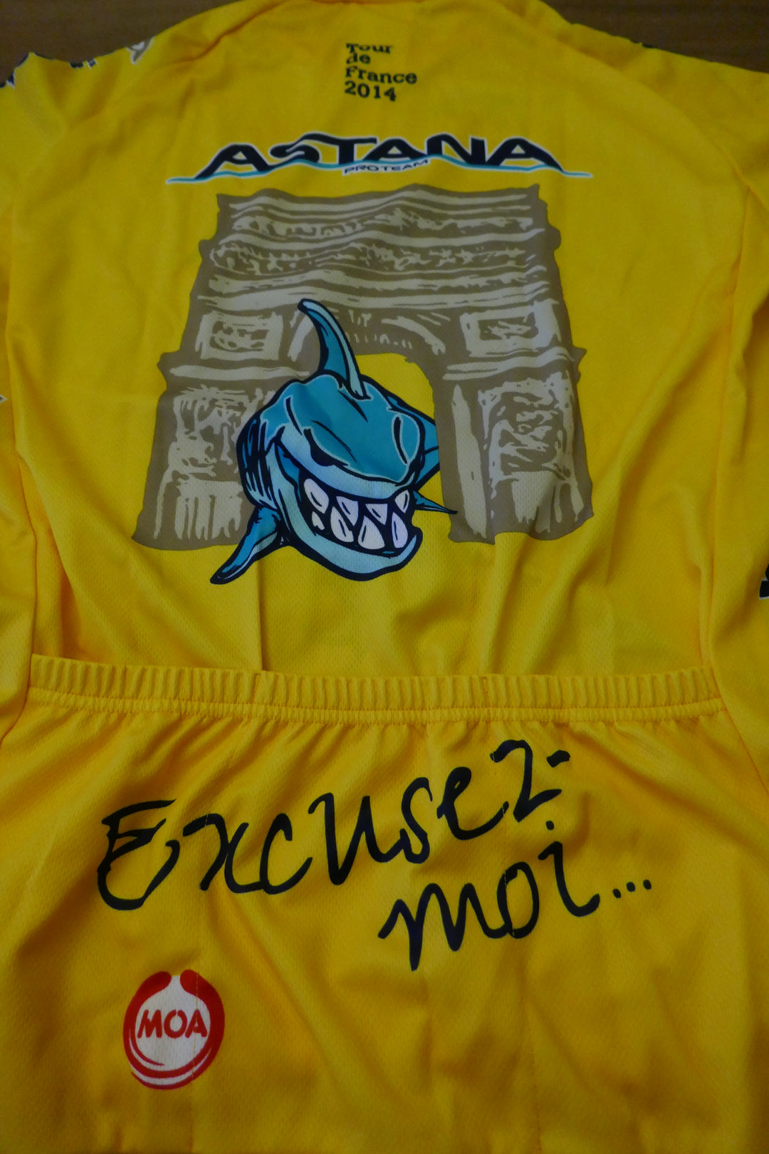 Tour de france 2014 - Astana - Vincenzo Nibali - Maillot et cuissard commémoratif _ (XL) #03667