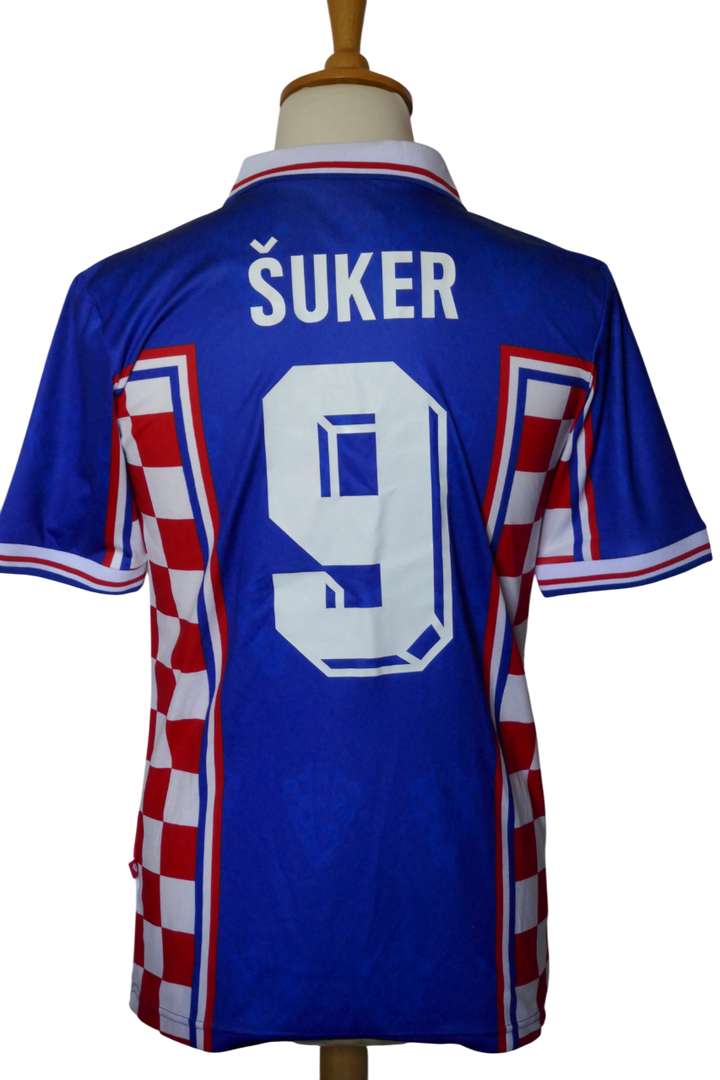 Croatie 1998 - Davor Suker - Maillot Réédition _ (XL) #03848