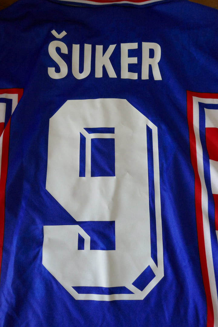 Croatie 1998 - Davor Suker - Maillot Réédition _ (XL) #03848