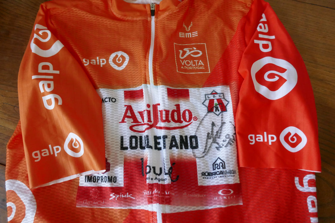 Tour du Portugal 2024 - Aviludo Louletano Loulé - Nico Tivani - Maillot distinctif protocolaire Signé _ (S) #03844