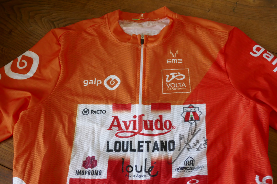 Tour du Portugal 2024 - Aviludo Louletano Loulé - Nico Tivani - Maillot distinctif protocolaire Signé _ (M) #03842