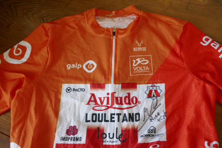 Tour du Portugal 2024 - Aviludo Louletano Loulé - Nico Tivani - Maillot distinctif protocolaire Signé _ (M) #03842