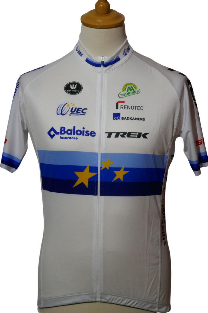 Trek La Baloise 2021 - Lars Van Der Haar - Maillot Champion d'Europe cyclo-cross _ (XXL) #02838