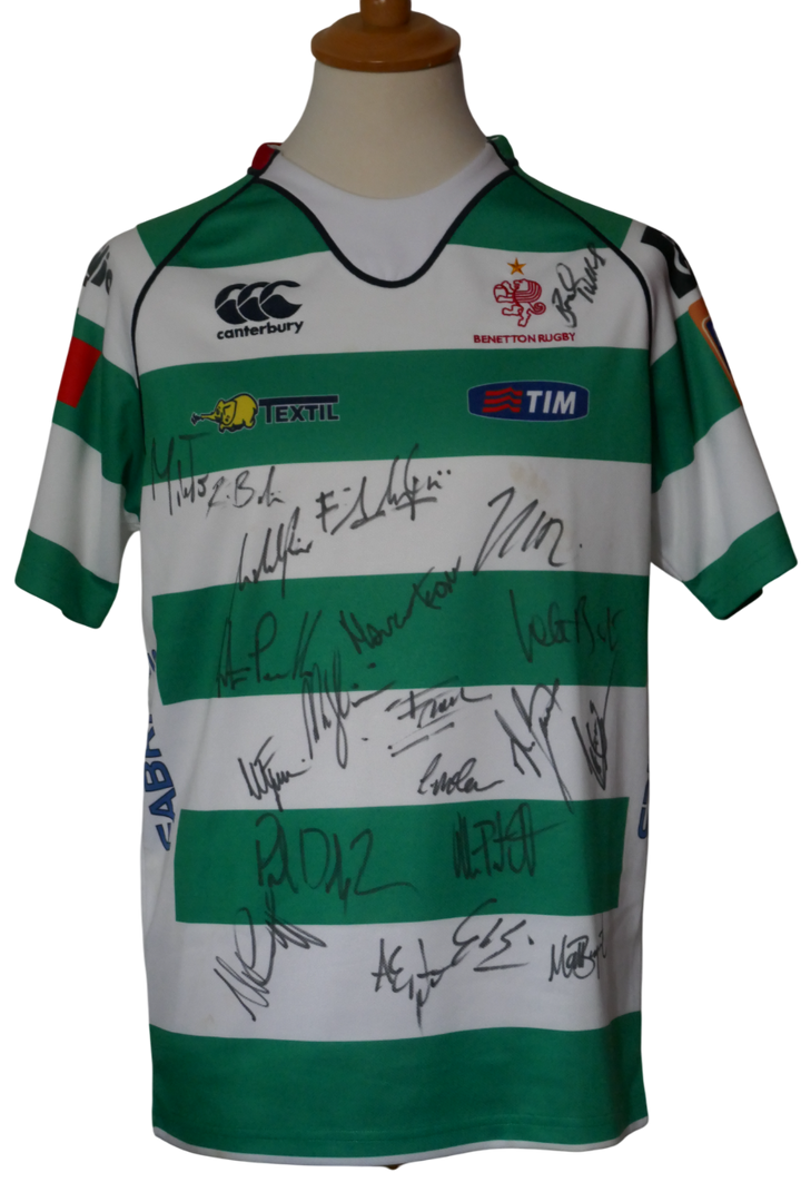 Benetton Rugby Trévise 2013/14 - Maillot signé par l'équipe _ (XL) #03887