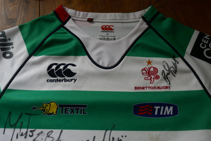 Benetton Rugby Trévise 2013/14 - Maillot signé par l'équipe _ (XL) #03887