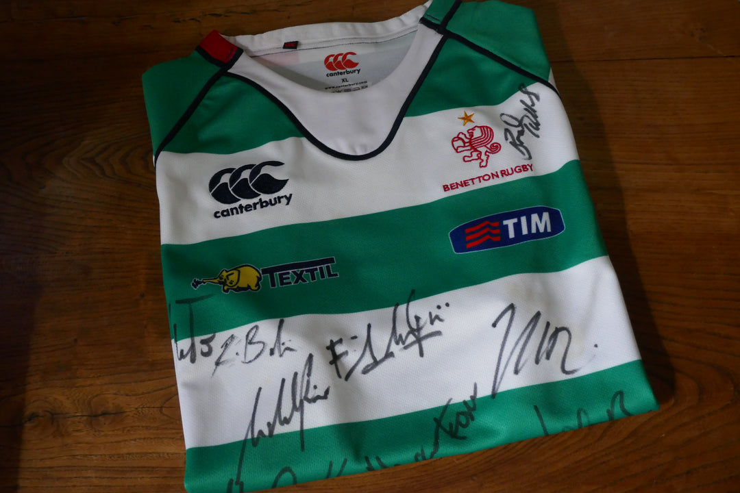 Benetton Rugby Trévise 2013/14 - Maillot signé par l'équipe _ (XL) #03887