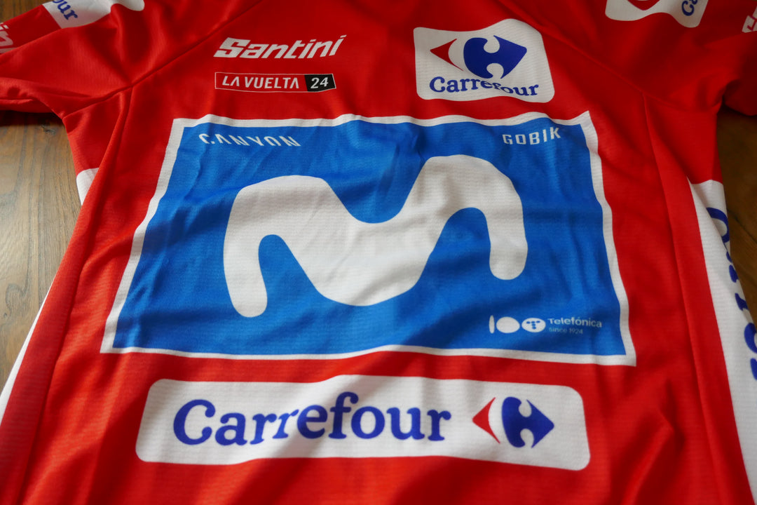 Tour d'Espagne Vuelta 2024 - Movistar - Maillot rouge protocolaire _ (S) #03898