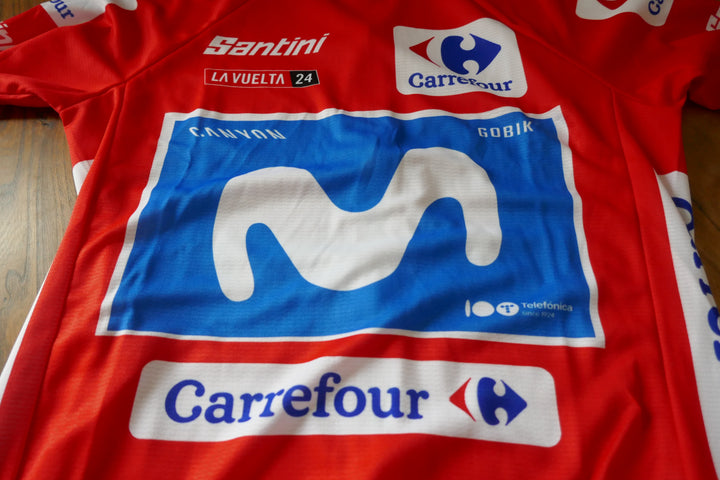 Tour d'Espagne Vuelta 2024 - Movistar - Maillot rouge protocolaire _ (S) #03898
